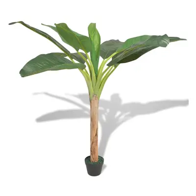 vidaXL Planta bananeira artificial com vaso 150 cm verde