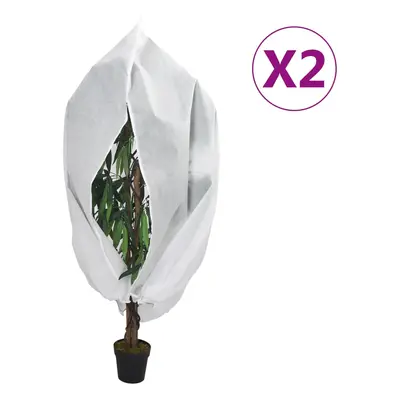 vidaXL Coberturas para plantas com fecho 2 pcs 70 g/m² 2,36x2 m