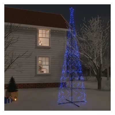 vidaXL Árvore de Natal em cone 3000 luzes LED 230x800 cm azul