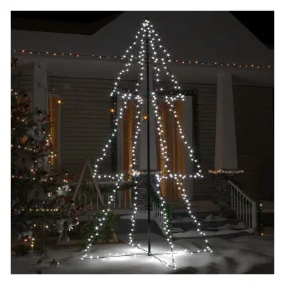 vidaXL Árvore de Natal em cone 300 LEDs 120x220 cm interior e exterior