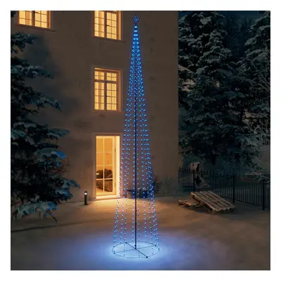 vidaXL Árvore de Natal em cone c/ 752 luzes LED 160x500 cm azul