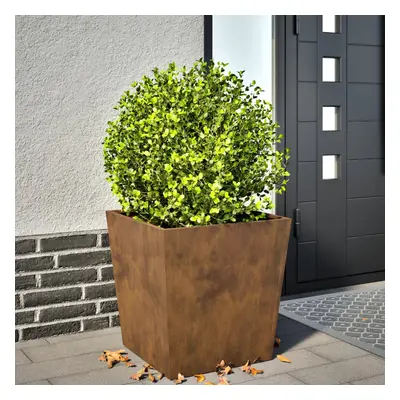 vidaXL Plantador de Jardim 50x50x50 cm aço resistente às intempéries