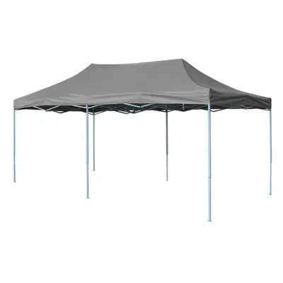 vidaXL Tenda para festas pop-up dobrável 3x6 m antracite