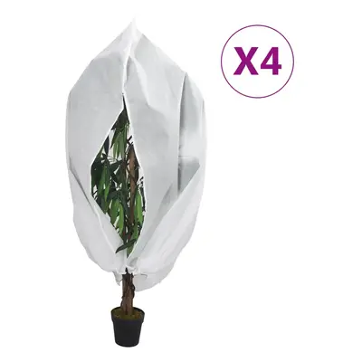 vidaXL Coberturas para plantas com fecho 4 pcs 70 g/m² 3,14x2,5 m