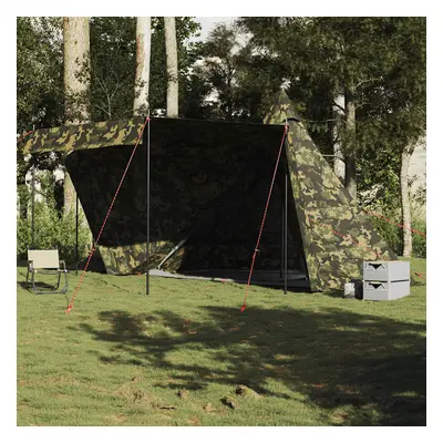 vidaXL Tenda familiar tipi para 6 pessoas impermeável camuflagem