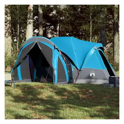 vidaXL Tenda familiar tipi para 8 pessoas impermeável azul