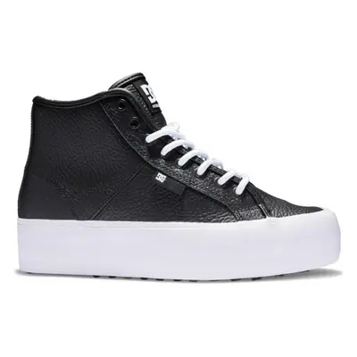 Sapatilhas de Mulher DC SHOES MANUAL HI WNT BLACK-WHITE BKW