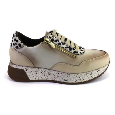 Sapatilhas de Mulher OTRAS MARCAS CIRCULUS 8011 ZAPATILLAS CASUAL DE MUJER PIEL CREMALLE BEIGE