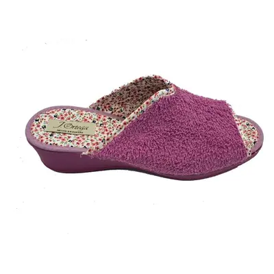 Pantufas de Mulher MARCA INEXISTENTE ZAPATILLA DE RIZO ABIERTA LILA