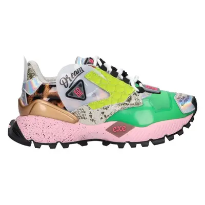 Sapatilhas de Mulher EXE 928-3 LEATHER GREEN PINK