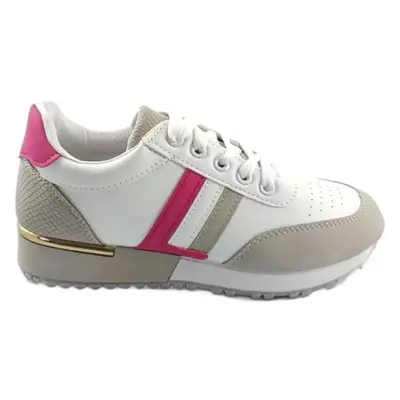 Sapatilhas de Mulher TIMBOS ZAPATOS 127496 COLOR GRIS-FUCSIA MATERIAL POLIPIEL ZAPATILLA MORADO