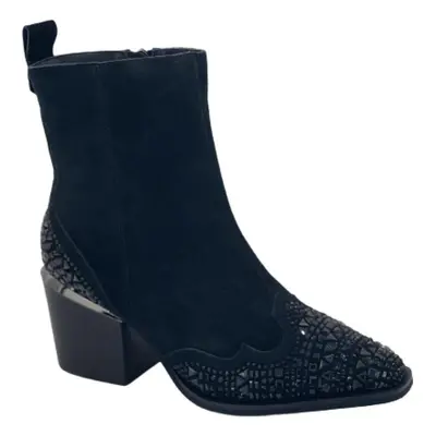 Botins de Mulher ALMA EN PENA CROSTA BLACK NEGRO