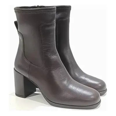 Botins de Mulher UNISA BOTIN DE PIEL Y LICRA CON TACON Y SUELA DE GOMA WENGUE