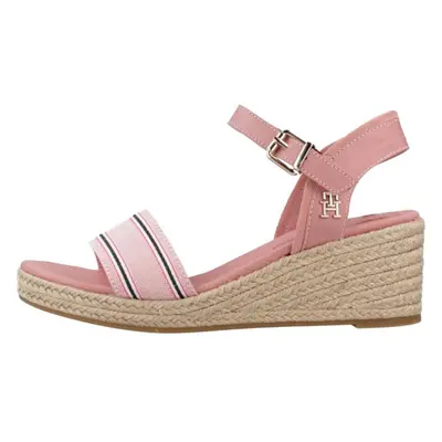 Sandálias de Mulher TOMMY HILFIGER SANDALIAS MUJER MODELO SHIRTING WEDGE SANDAL COLOR ROSA 0KP