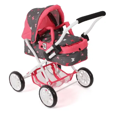 Carro boneca Smarty borboletas rosa