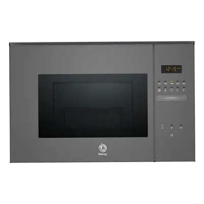 Microondas Integrable - Balay 3CG5172A2 , Grill, 800 W, Gris Antracita