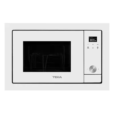 Microondas Integrable - Teka ML 8200 BIS, Capacidad 20 Litros, Cristal Blanco