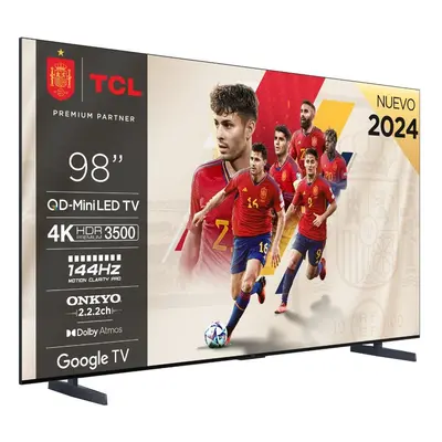 TV MiniLed - TCL 98C855, 98", 4K, QLED +, Google TV, Onkyo