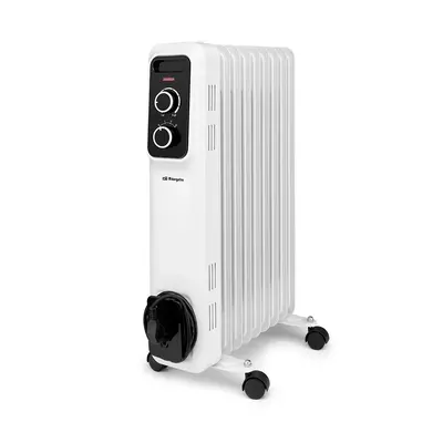 Radiador Aceite - Orbegozo Orbegozo RS2000, 9 elementos, 2.000 W, Blanco