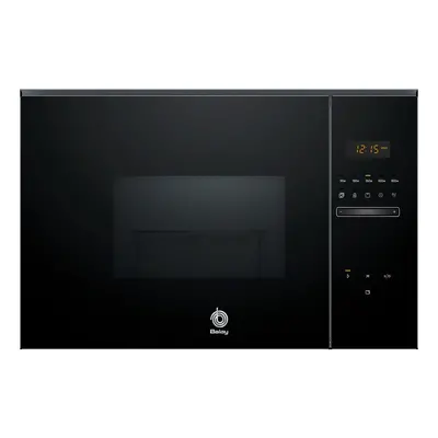 Microondas Integrable - Balay 3CG5172N2, Grill, 800 W, Cristal Negro