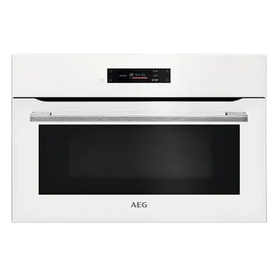 Horno Microondas - AEG KMK721880W, 45 cm, 42 litros, Cristal Blanco