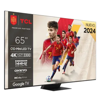 TV MiniLed - TCL 65C855, 65", 4K, QLED +, Google TV, Onkyo