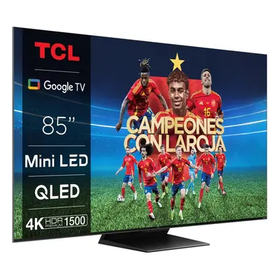 TV Mini LED - TCL 85C805, 85 pulgadas, 4K QLED +, Google TV