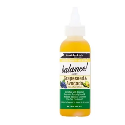 Aunt Jackie&apos;s Balance! Grapeseed & Avocado 118ml( Óleo de Uva e Abacate)