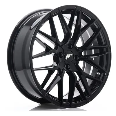 Jante de alumínio japan racing jr28 7x17 4x100 et40 preto brilhante