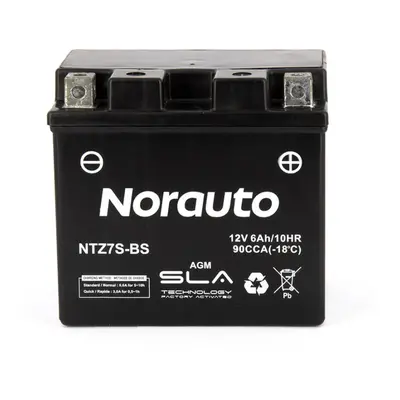 Bateria moto norauto ntz7s-bs (sla/agm) (pronta a usar)