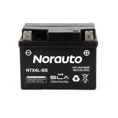 Bateria moto norauto ntx4l-bs (sla/agm) (pronta a usar)