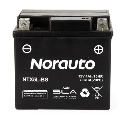 Bateria moto norauto ntx5l-bs (sla/agm) (pronta a usar)