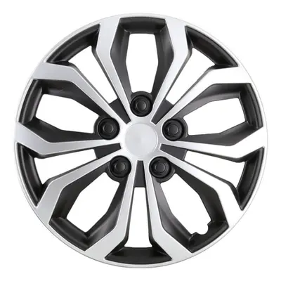 Conjunto 4 tampões norauto coq 14 polegadas cinzento/preto mate
