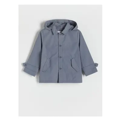 Reserved - Parka con capucha - steel blue