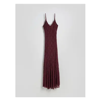 Reserved - Vestido maxi - maroon