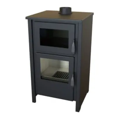 Salamandra a lenha luna forno new 7 kw